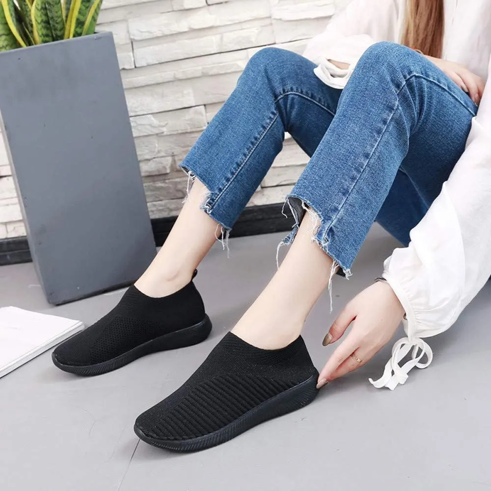 Mens Slip On Sneakers Slip On Shoes for Men Mens Casual Sneakers Lightweight Round Toe Flats Comfortable Womens Loafers Wide Width White Sneakers for Women
