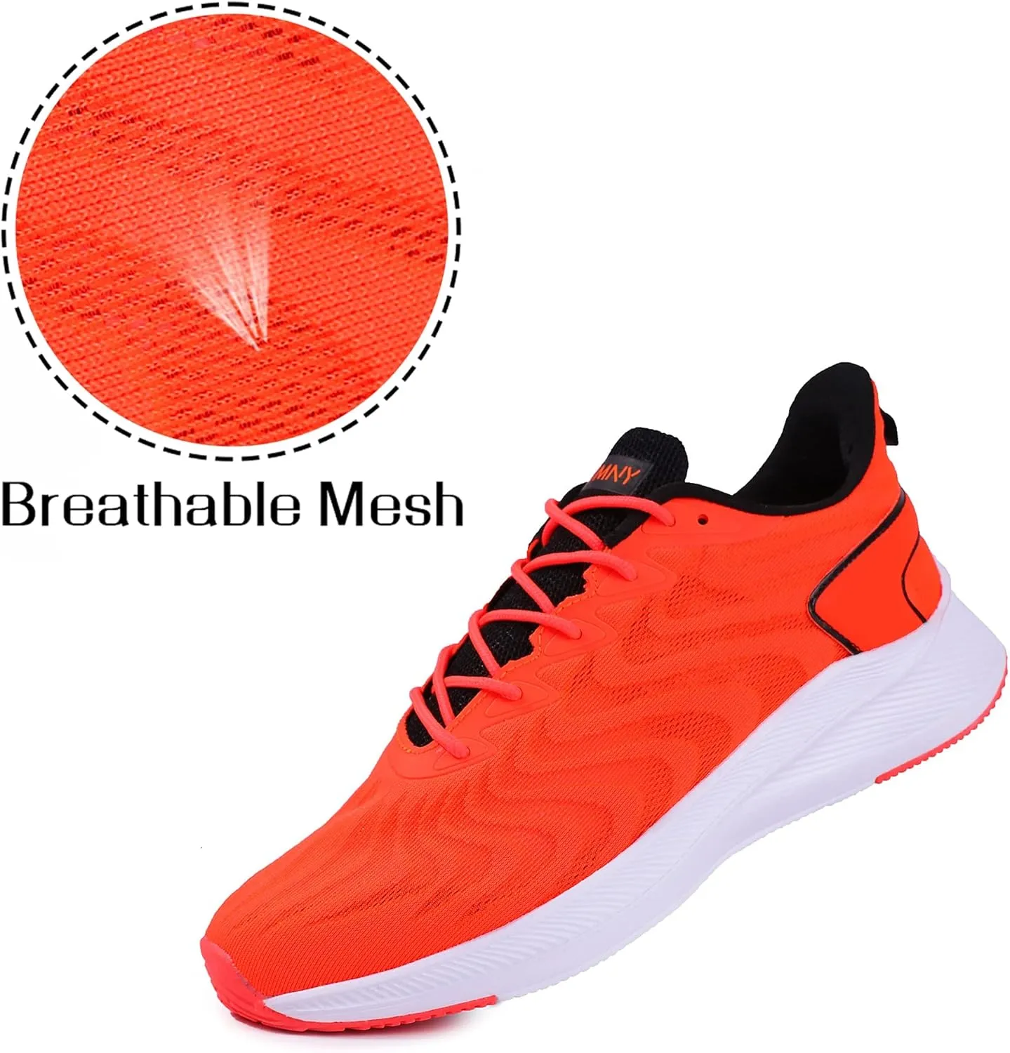 Mens Walking Running Shoes - Lightweight Breathable Mesh Athletic Casual Tennis Sneakers