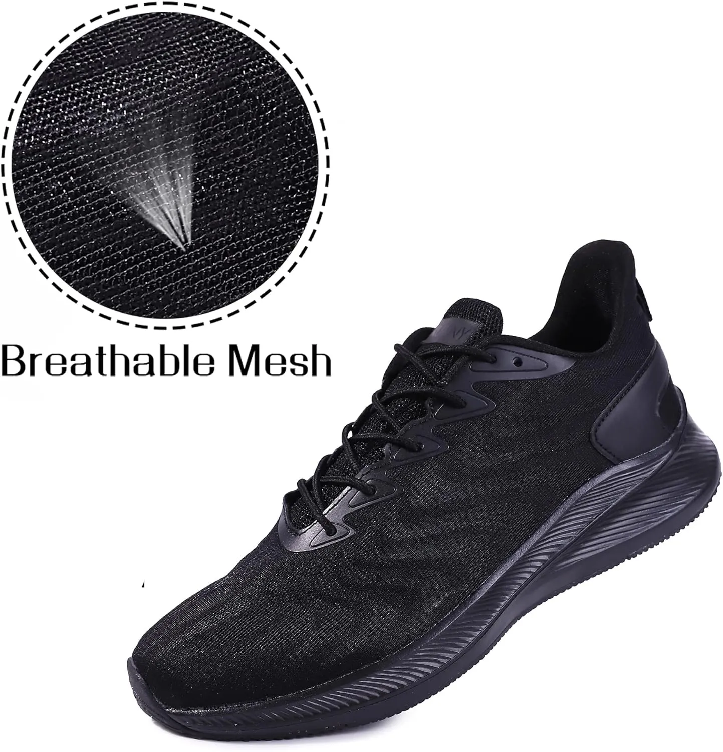 Mens Walking Running Shoes - Lightweight Breathable Mesh Athletic Casual Tennis Sneakers