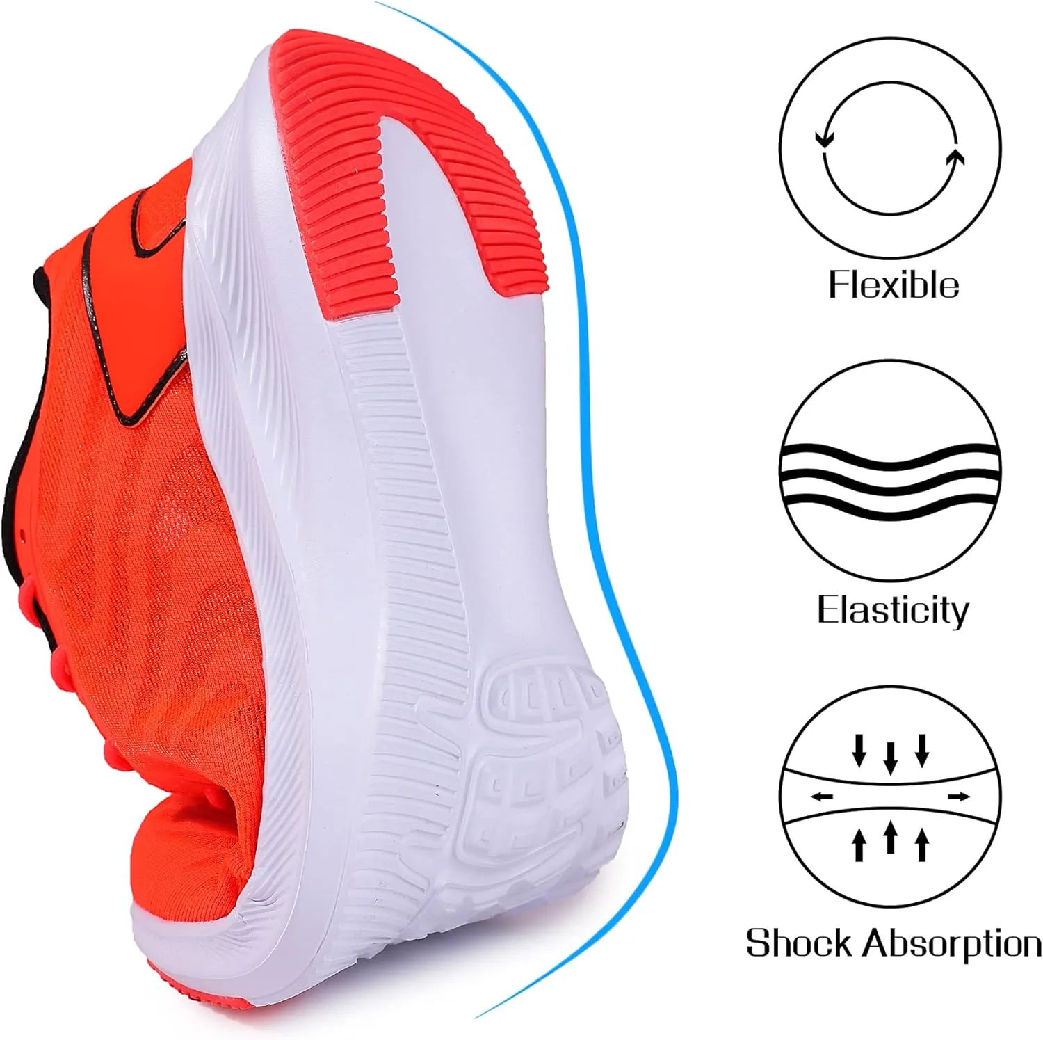 Mens Walking Running Shoes - Lightweight Breathable Mesh Athletic Casual Tennis Sneakers