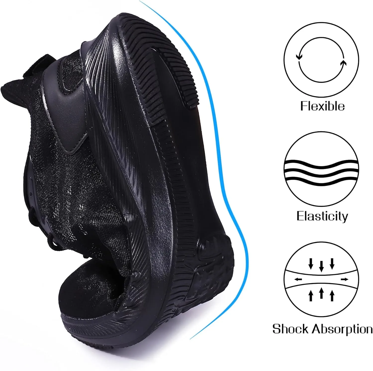 Mens Walking Running Shoes - Lightweight Breathable Mesh Athletic Casual Tennis Sneakers