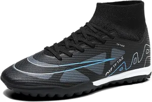Mens Womens Soccer Cleats Football Boots High Ankle Turf Soccer Shoes Indoor Football Cleats AGFG Training Sneakers Wide