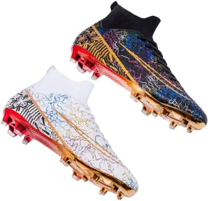 Men's Women's Soccer Cleats Turf Football Shoes High Top Boots Indoor Outdoor Comfortable Running Sneakers