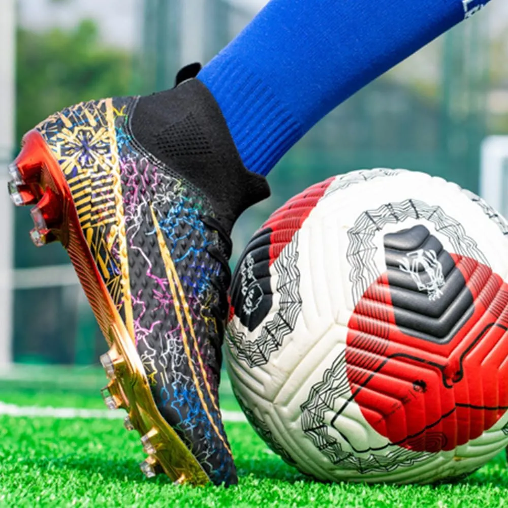 Men's Women's Soccer Cleats Turf Football Shoes High Top Boots Indoor Outdoor Comfortable Running Sneakers