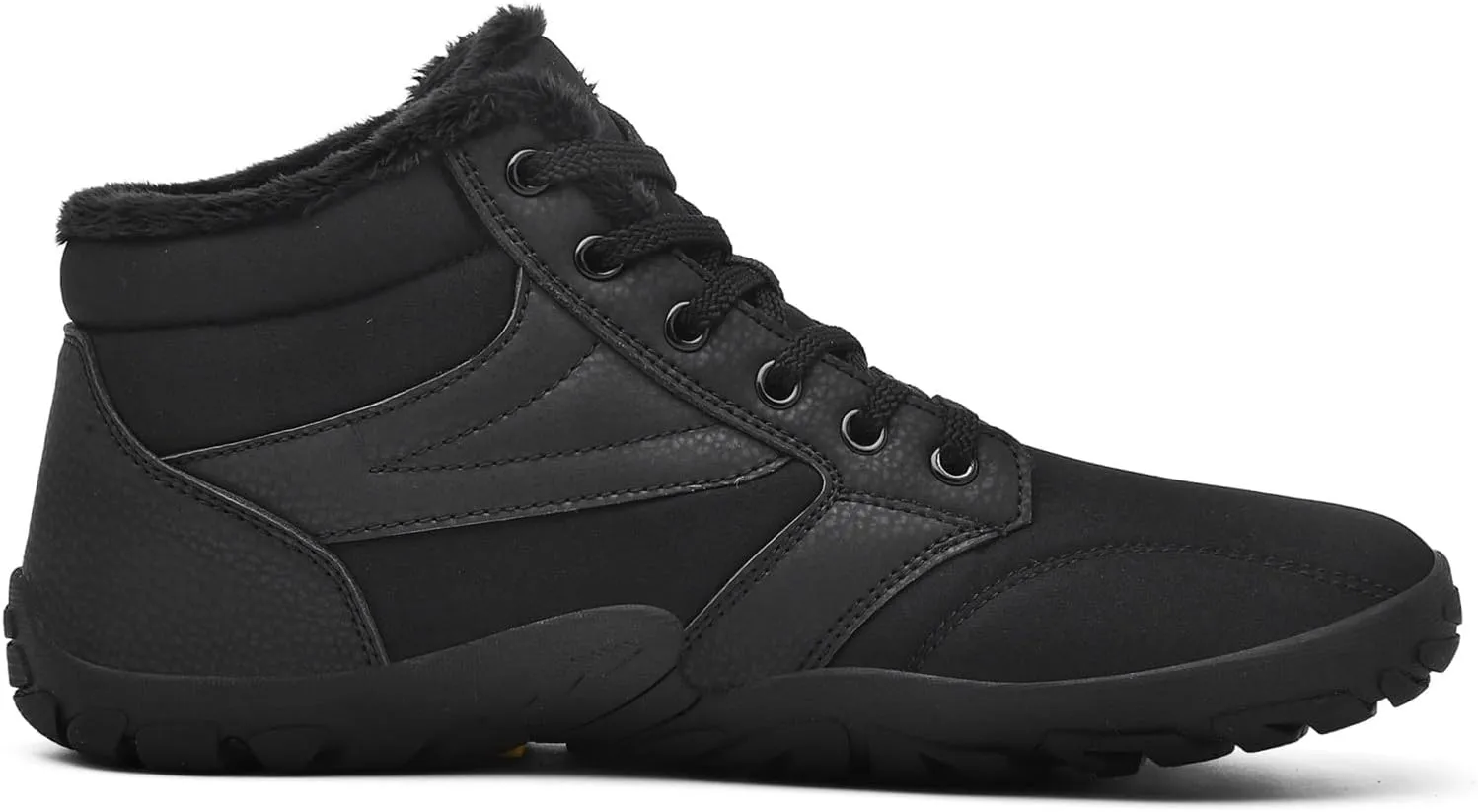 Mens Womens Winter Hiking Boots Wide Toe Box Warm Snow Boots Minimalist Barefoot Boots Zero Drop Sole Waterproof Non-Slip Ankle Booties