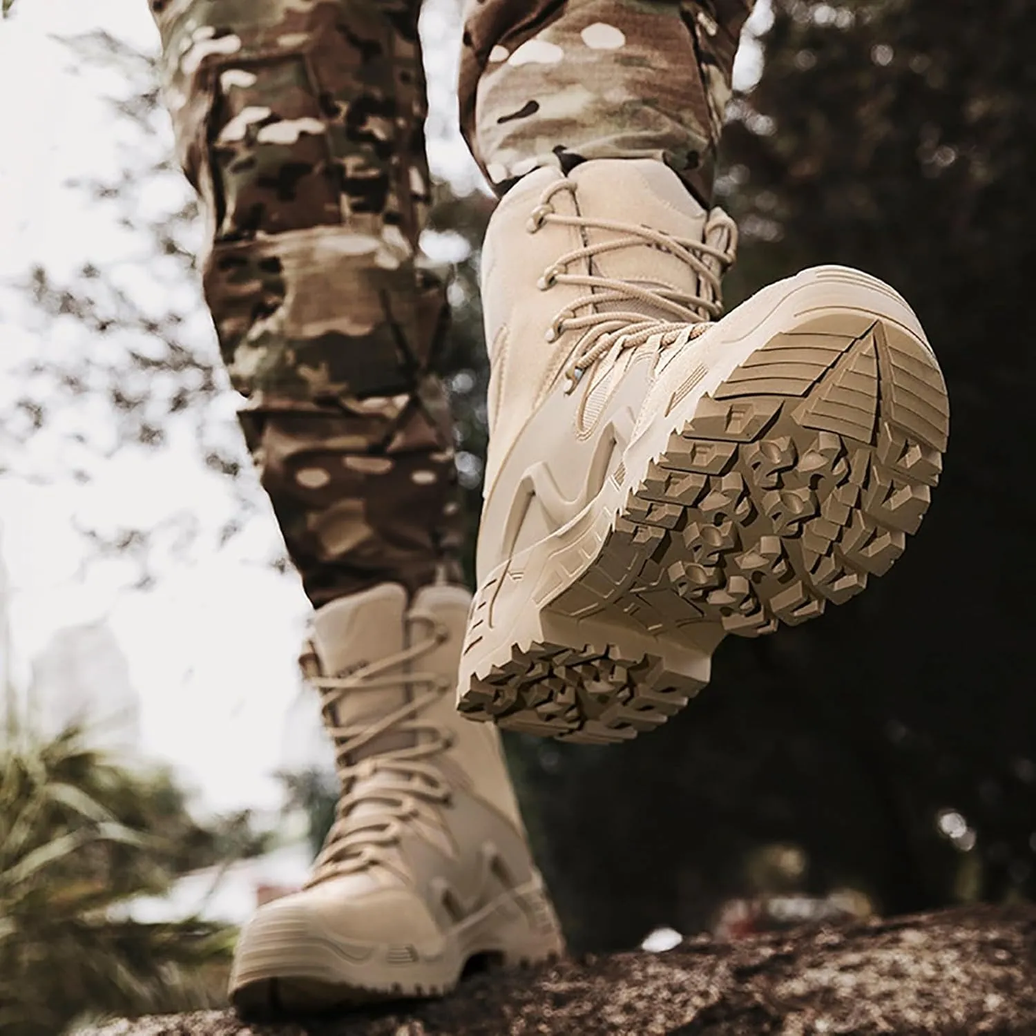Military Army Combat Boots Mens Womens High-Top Tactical Outdoor Patrol Hiking Boots