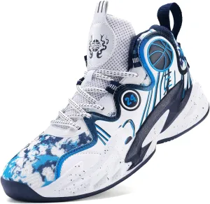 Moodeng Men's Basketball Shoes Anti-Slip Breathable Running Shoes Fahsion Sneakers Lightweight Outdoor Gym Shoes