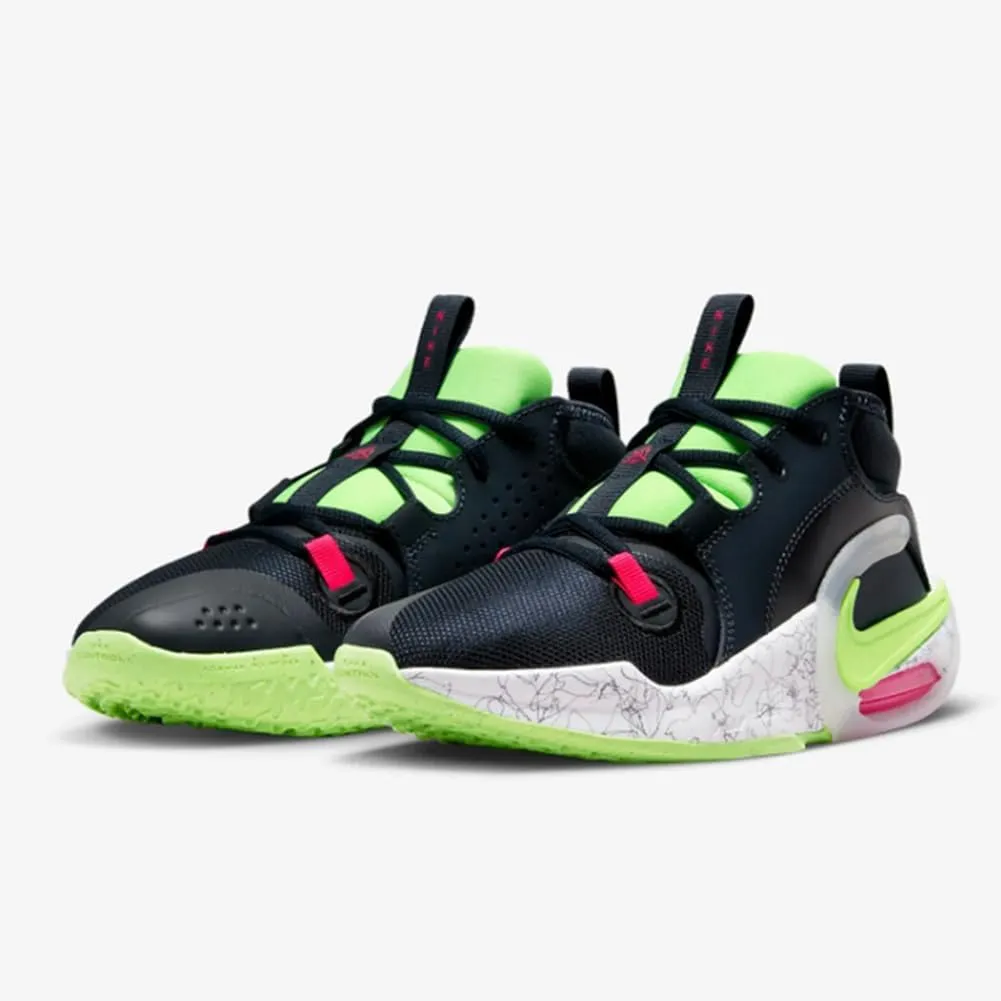 Nike Air Zoom Crossover 2 Big Kids' Basketball Shoes (FB2689-400, Dark Obsidian/Lime Blast/Fierce Pink/White)