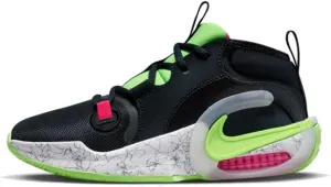 Nike Air Zoom Crossover 2 Big Kids' Basketball Shoes (FB2689-400, Dark Obsidian/Lime Blast/Fierce Pink/White)