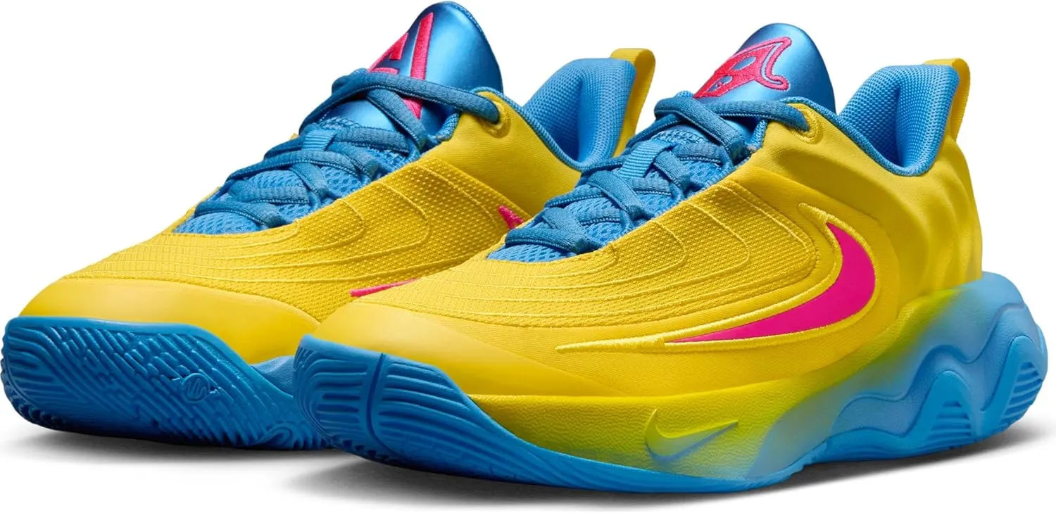 Nike Giannis Immortality 4 "Candy Funhouse Big Kids' Basketball Shoes (FZ6734-700, Lightning/University Blue/Hyper Pink)