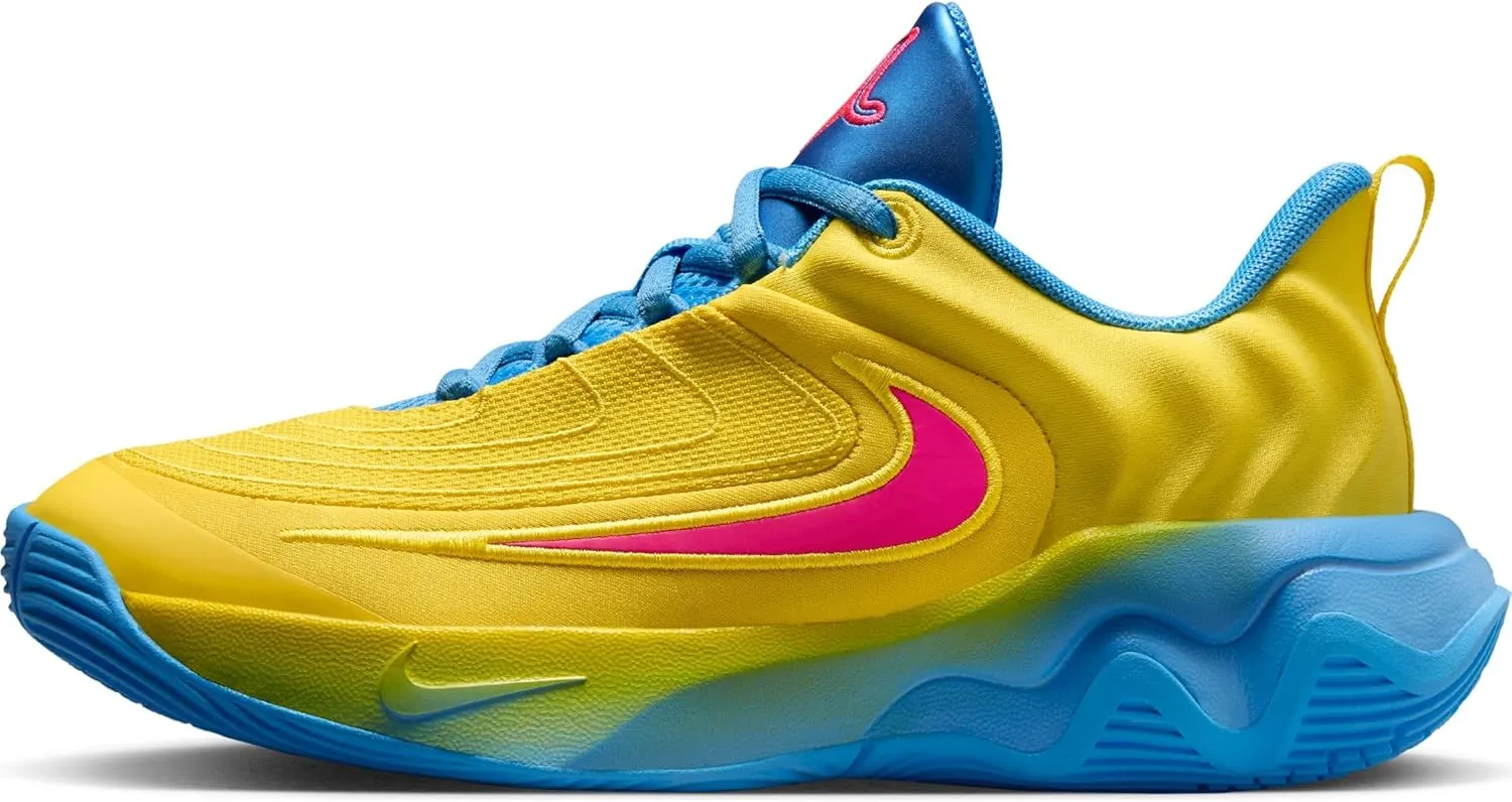 Nike Giannis Immortality 4 "Candy Funhouse Big Kids' Basketball Shoes (FZ6734-700, Lightning/University Blue/Hyper Pink)