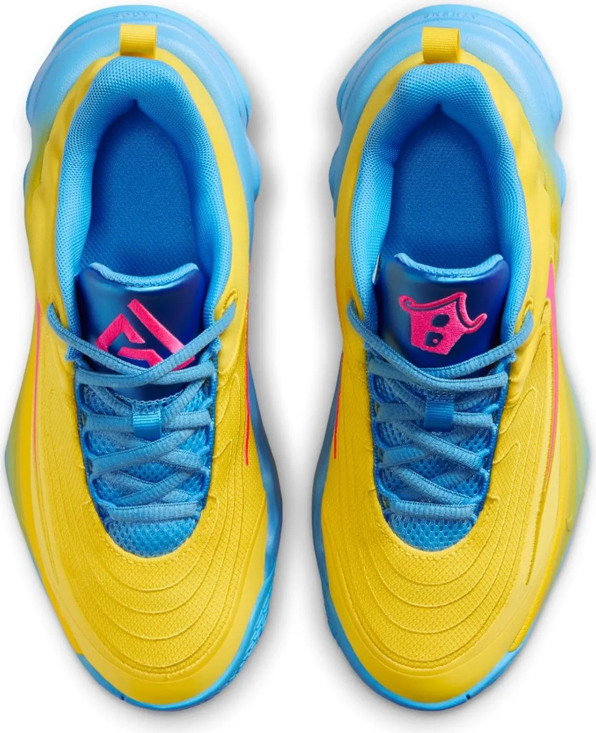Nike Giannis Immortality 4 "Candy Funhouse Big Kids' Basketball Shoes (FZ6734-700, Lightning/University Blue/Hyper Pink)