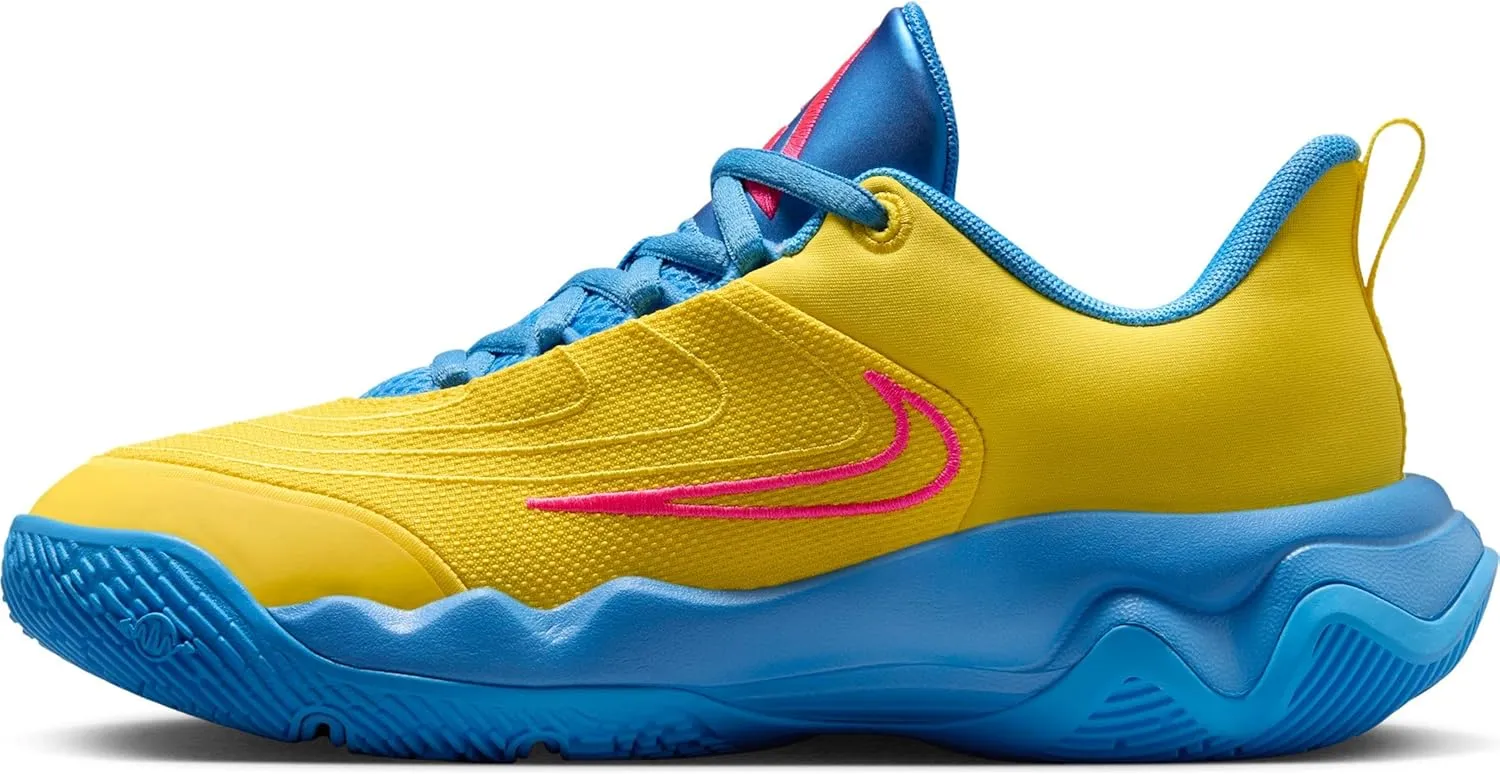Nike Giannis Immortality 4 "Candy Funhouse Big Kids' Basketball Shoes (FZ6734-700, Lightning/University Blue/Hyper Pink)