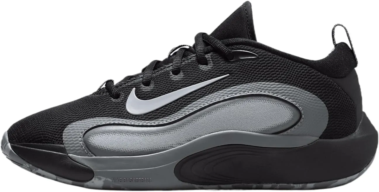 Nike IsoFly Big Kids' Basketball Shoes (FN4384-001, Black/Cool Grey/White/Wolf Grey) Size 6.5