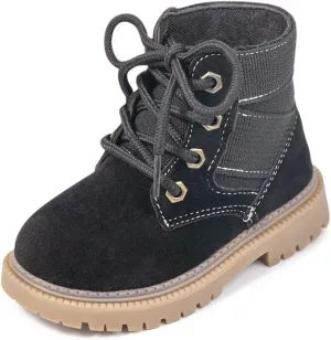 Oamico Toddler Boys Girls Hiking Boots Little Kid Work Boots Outdoor Non Slip Lace Up Winter Snow Ankle Boots
