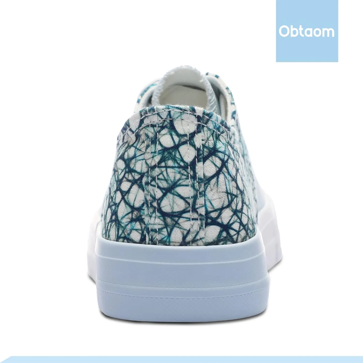 Obtaom Unisex Canvas Shoes Low Top Fashion Sneakers Slip on Walking Shoe