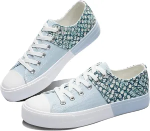 Obtaom Unisex Canvas Shoes Low Top Fashion Sneakers Slip on Walking Shoe