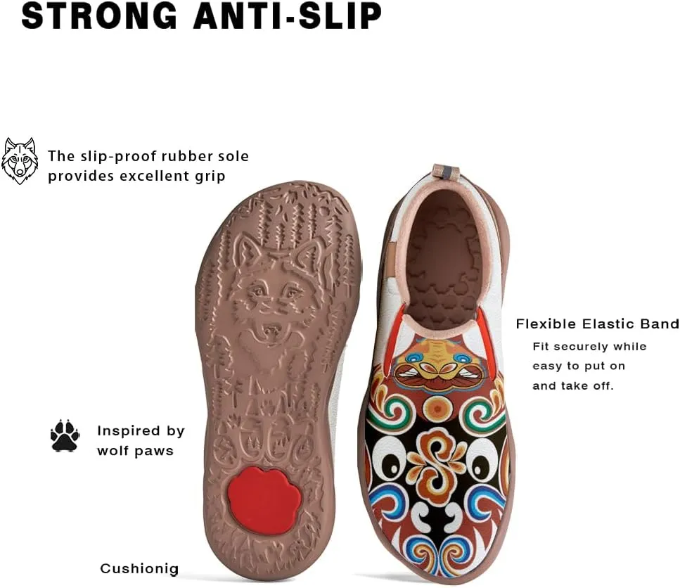 Onehorse Kid's Casual Slip-on Loafers Boys Girls Walking Shoes Funny Painted Travel Fashion Sneakers