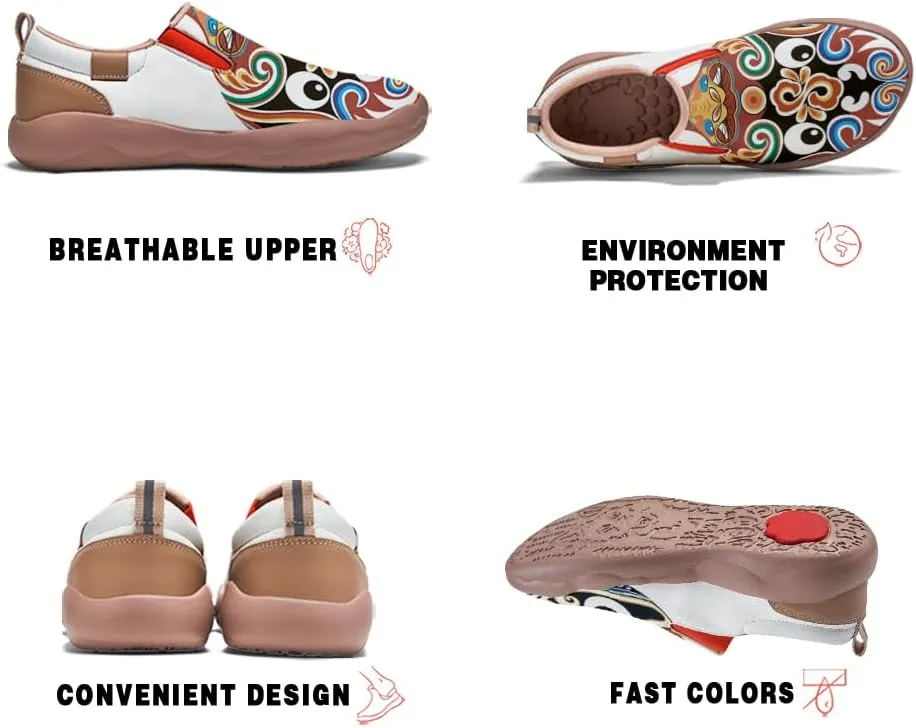 Onehorse Kid's Casual Slip-on Loafers Boys Girls Walking Shoes Funny Painted Travel Fashion Sneakers