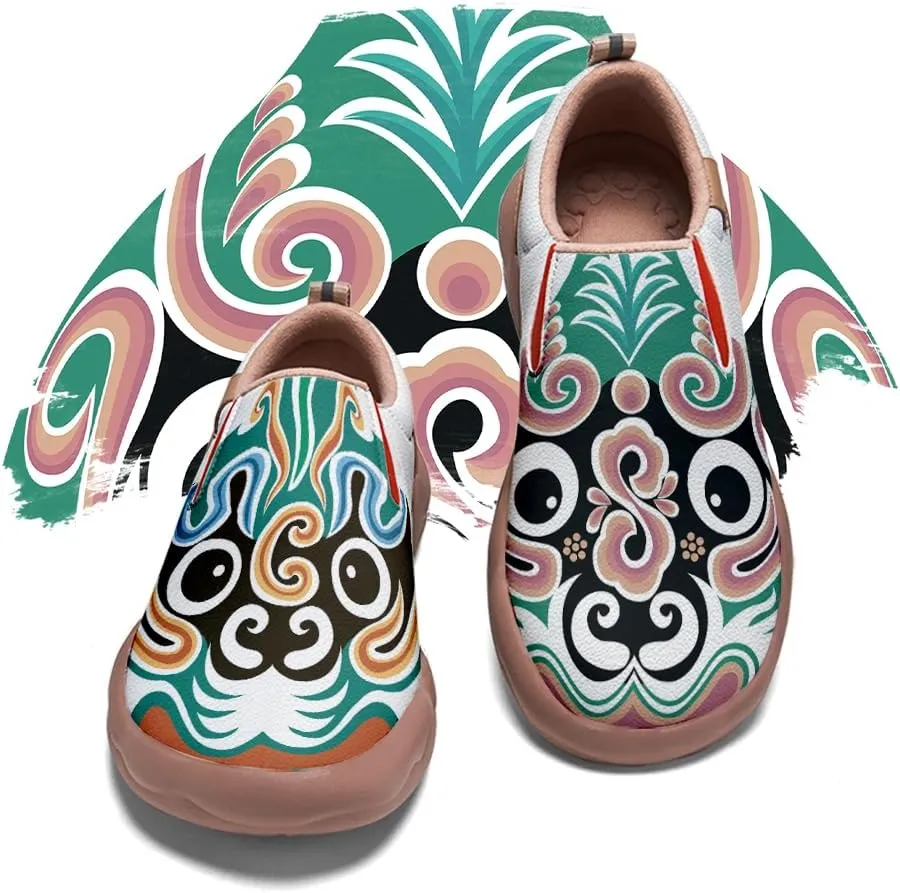 Onehorse Kid's Casual Slip-on Loafers Boys Girls Walking Shoes Funny Painted Travel Fashion Sneakers