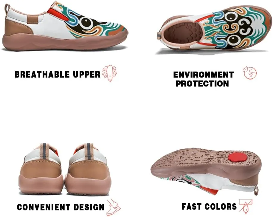 Onehorse Kid's Casual Slip-on Loafers Boys Girls Walking Shoes Funny Painted Travel Fashion Sneakers