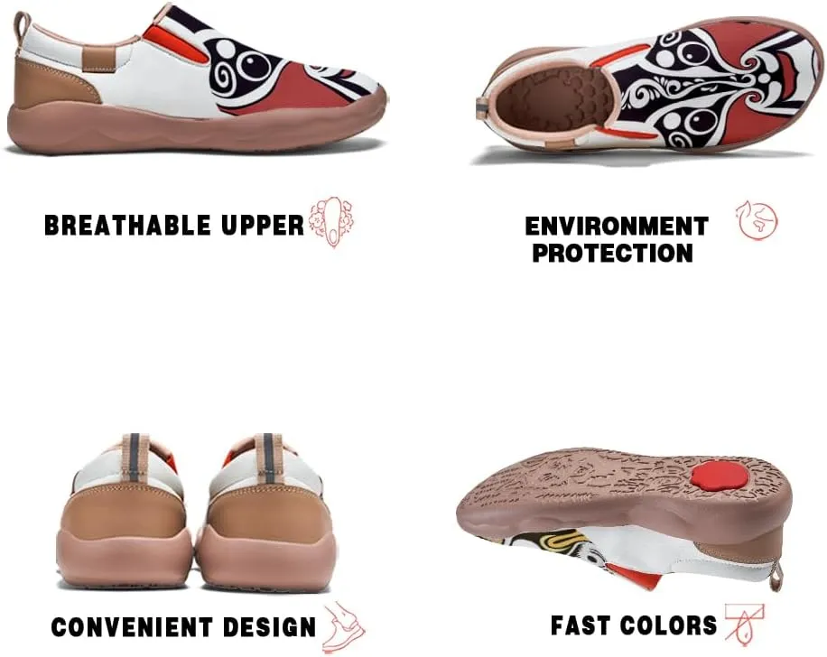 Onehorse Kid's Casual Slip-on Loafers Boys Girls Walking Shoes Funny Painted Travel Fashion Sneakers