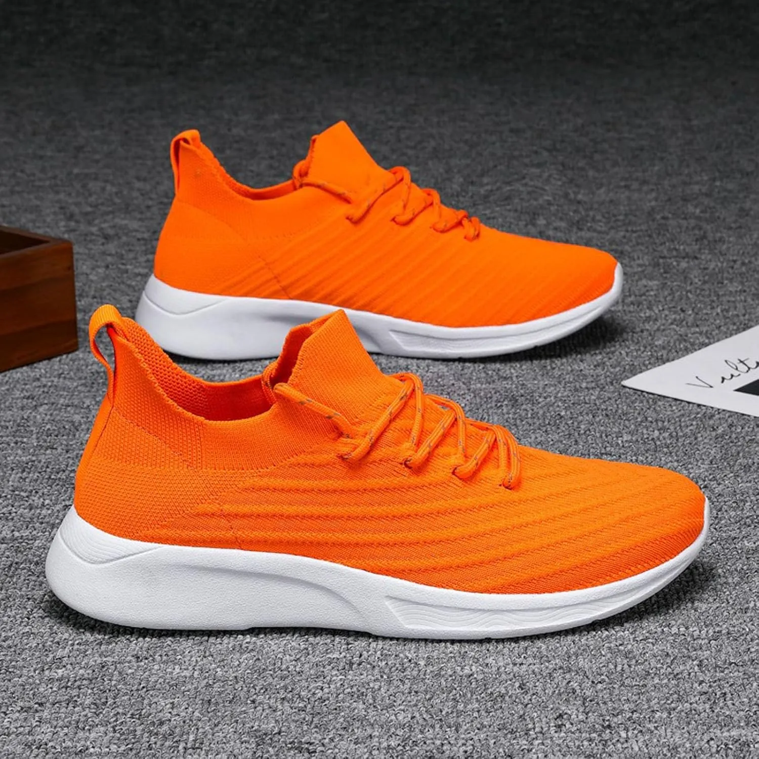 Outdoor Jogging Sneakers for Men Comfortable Lightweight Casual Walking Shoe Men's Sport Breathable Mesh Shoes