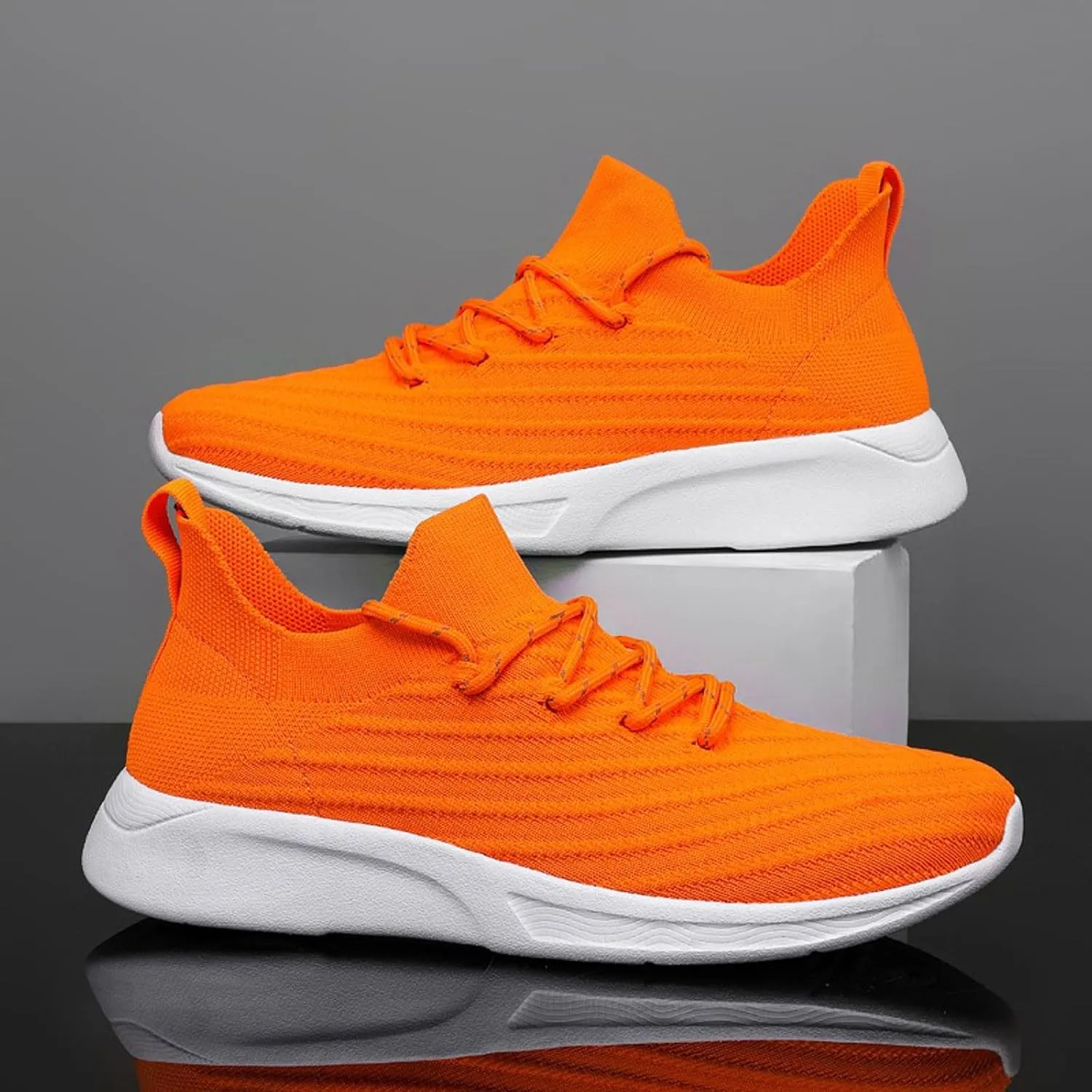 Outdoor Jogging Sneakers for Men Comfortable Lightweight Casual Walking Shoe Men's Sport Breathable Mesh Shoes