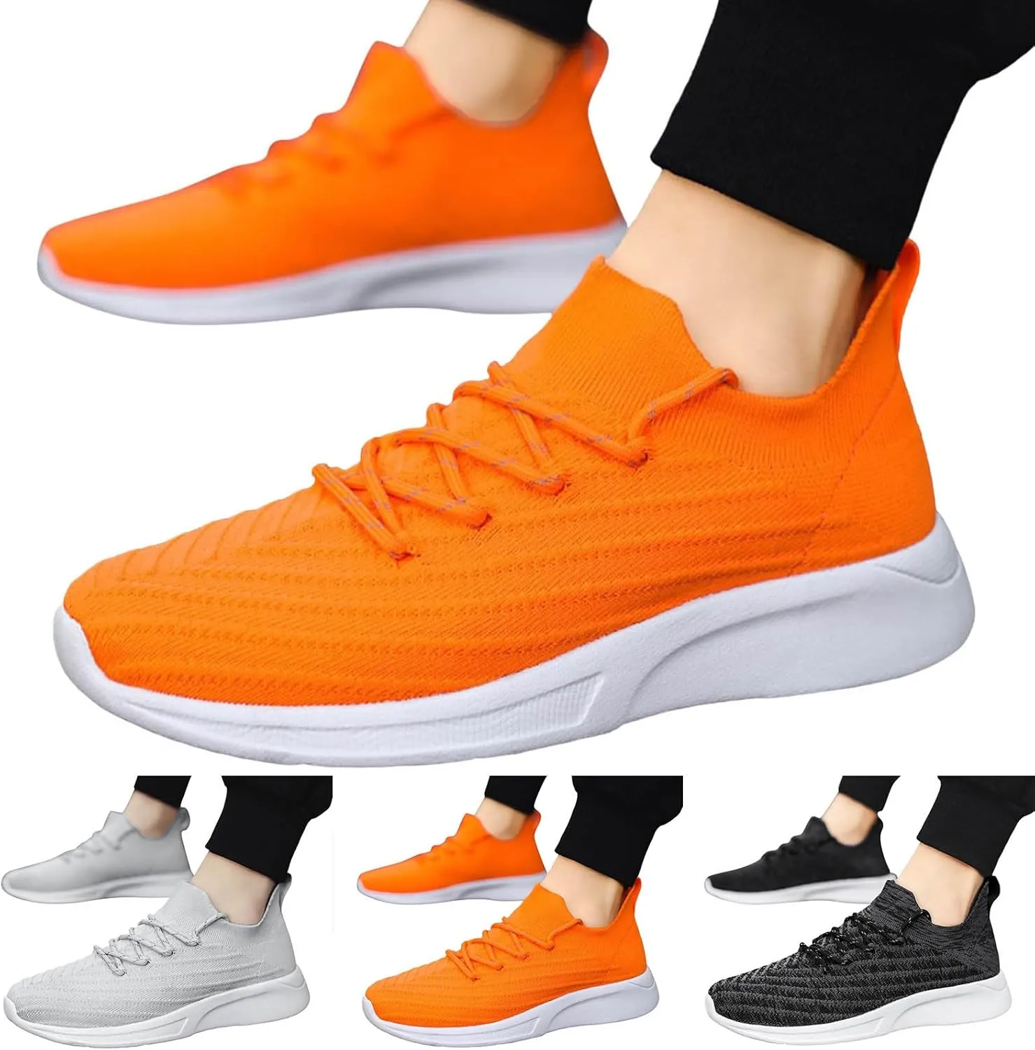 Outdoor Jogging Sneakers for Men Comfortable Lightweight Casual Walking Shoe Men's Sport Breathable Mesh Shoes