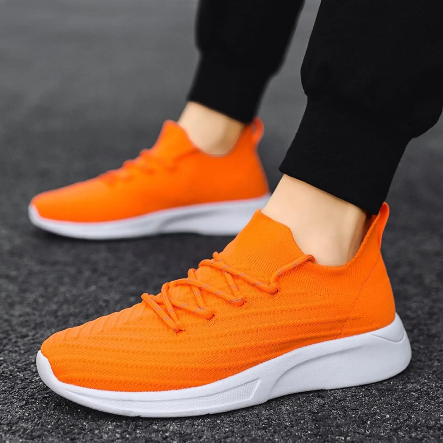Outdoor Jogging Sneakers for Men Comfortable Lightweight Casual Walking Shoe Men's Sport Breathable Mesh Shoes