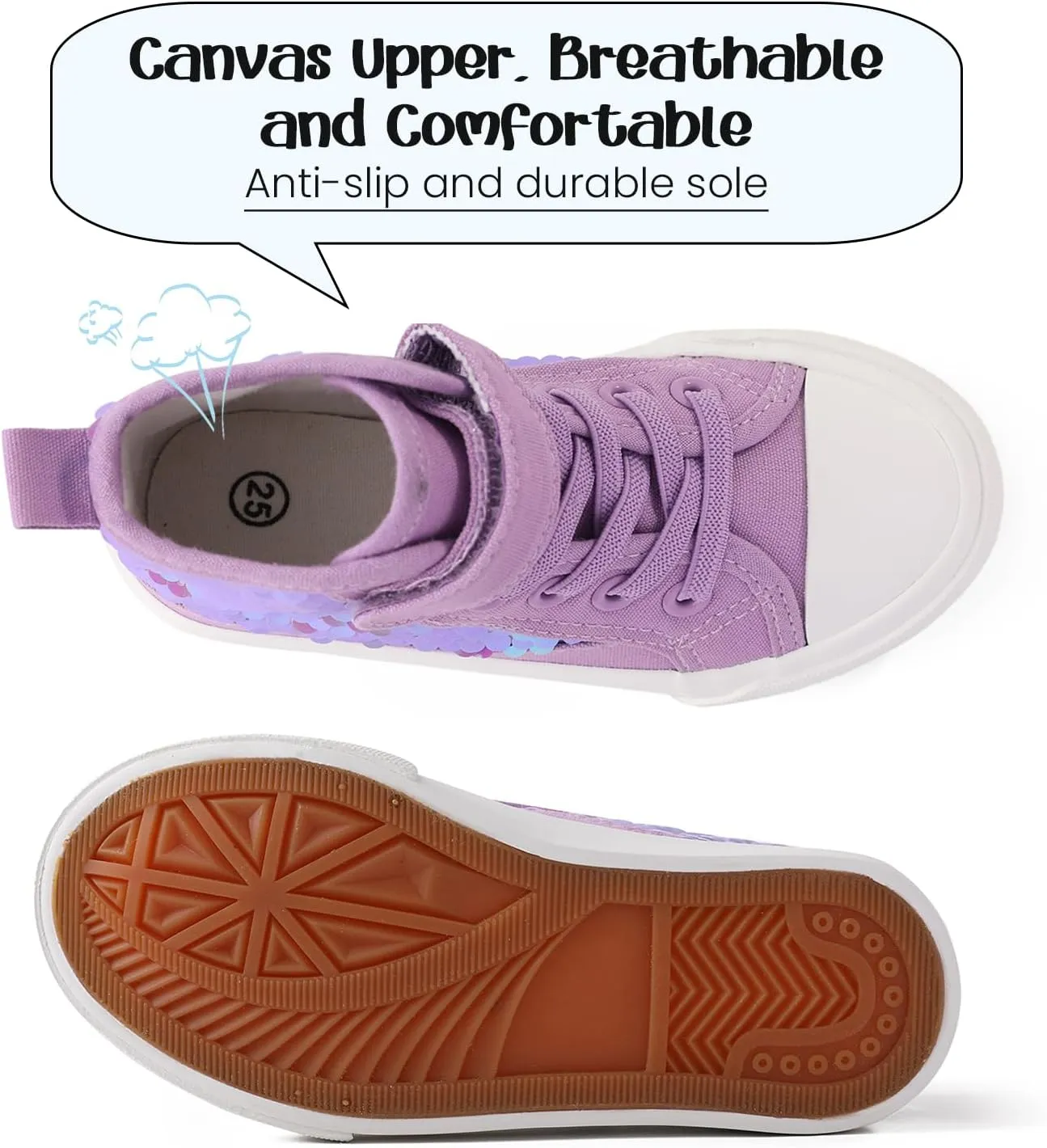 PATPAT Toddler Shoes for Girl & Boy, Toddler Sneakers Little Kid Shoes [Breathable & Comfortable] [Lightweight & Durable] Casual, Stylish and Comfortable Slip-On Canvas Sneaker Toddler Shoes