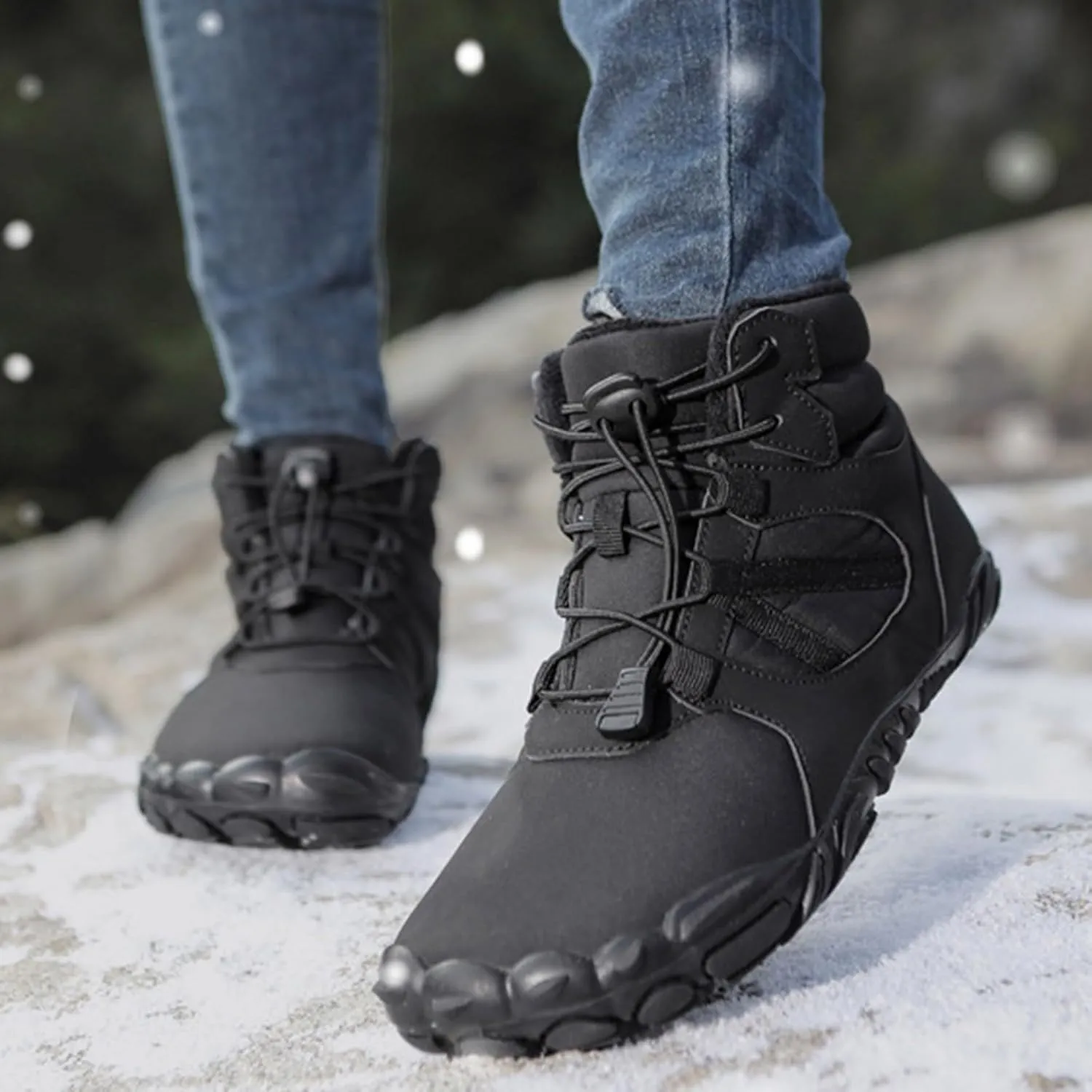 peqiut Womens Snow Boots Winter Snow Shoes Wide Calf Non Slip Winter Ankle Boots Fashion Short Outdoor Booties Comfort