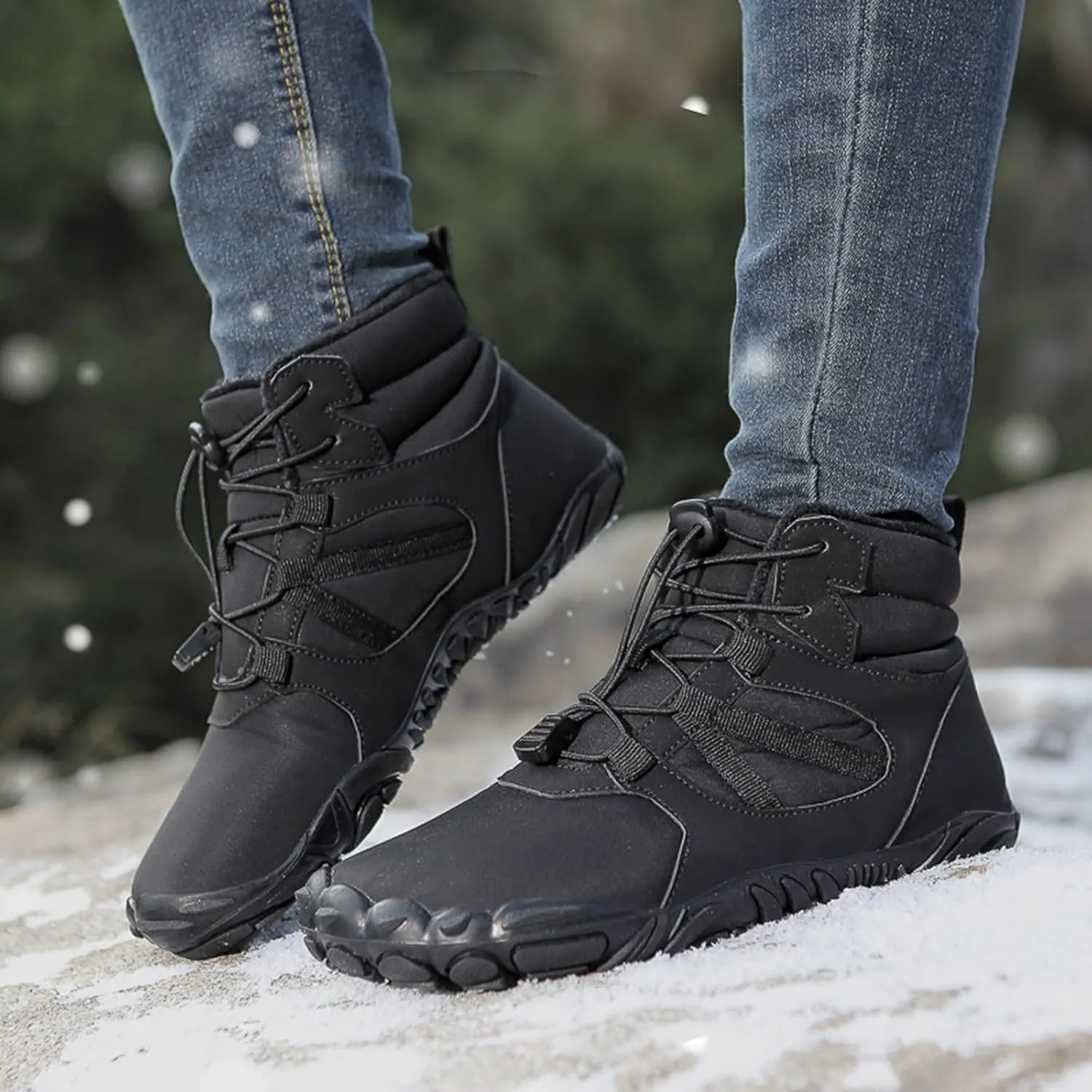 peqiut Womens Snow Boots Winter Snow Shoes Wide Calf Non Slip Winter Ankle Boots Fashion Short Outdoor Booties Comfort