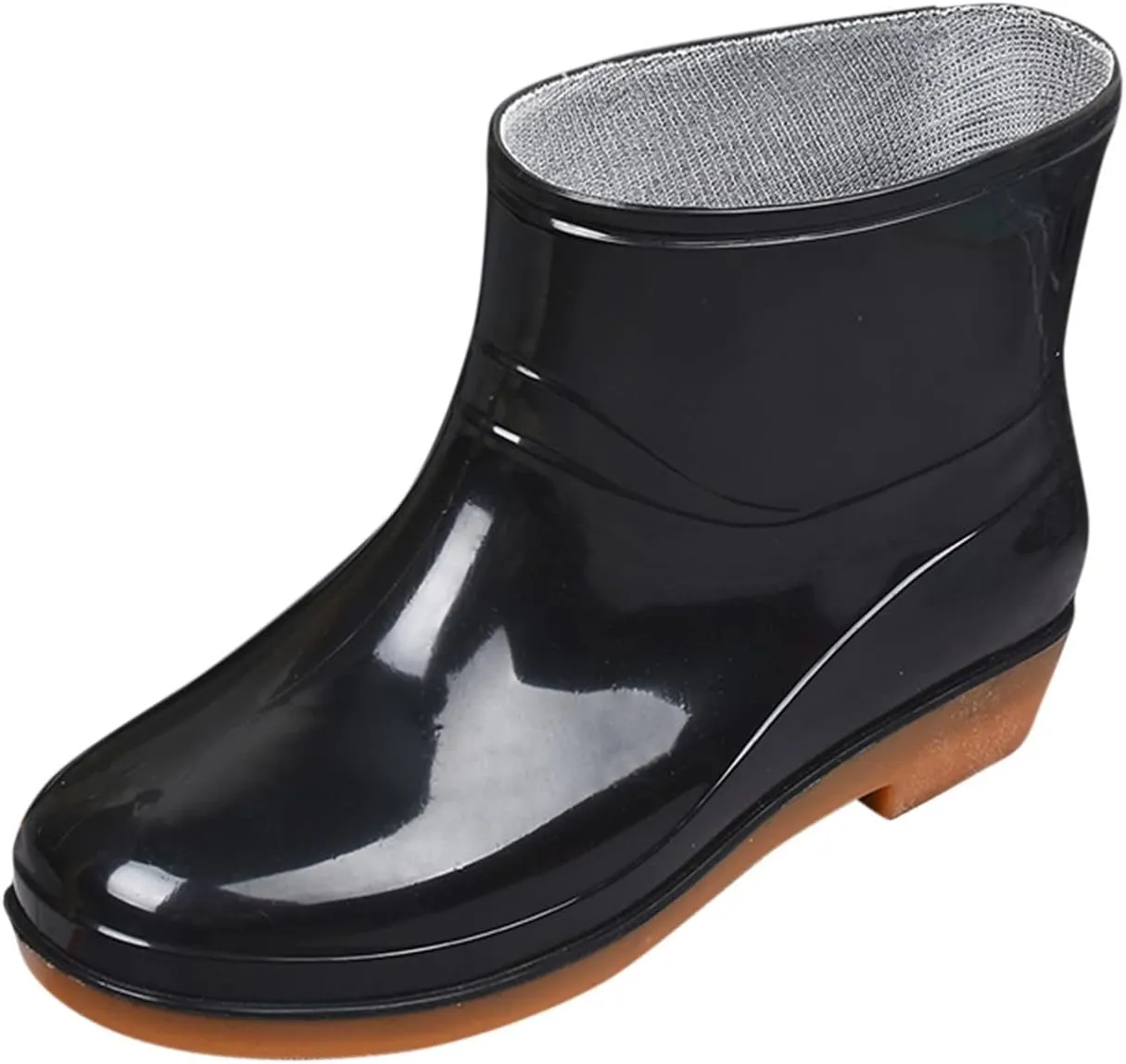 Rain Boots Women Women's Ankle Rain Boots Waterproof Garden Shoes Outdoor Anti-Slipping Work Boot Rain Shoes