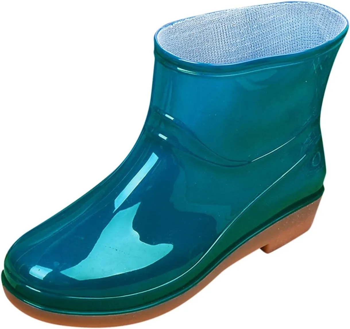 Rain Boots Women Women's Ankle Rain Boots Waterproof Garden Shoes Outdoor Anti-Slipping Work Boot Rain Shoes