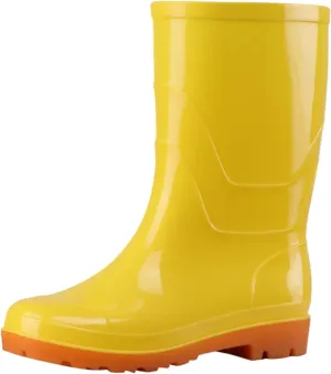 Rain Boots Women Women's Mid Calf Rain Boots Waterproof Garden Shose Short Rubber Boots for Hunting Gardening Farming