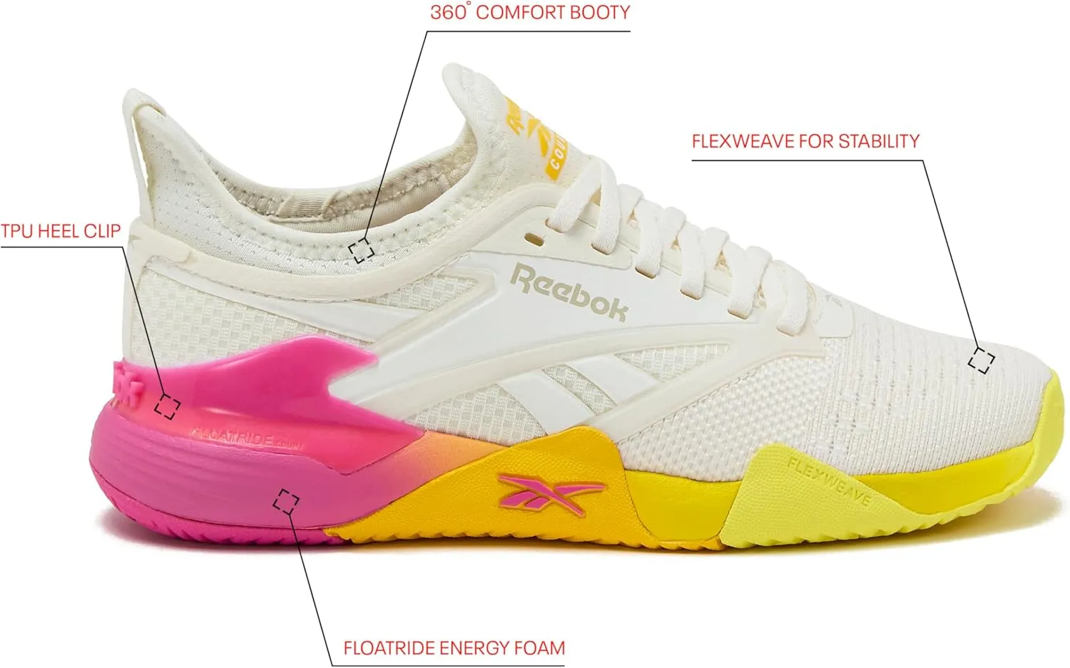 Reebok Women's Nano Court Womens Tennis Shoes, Pickleball Shoes for Women
