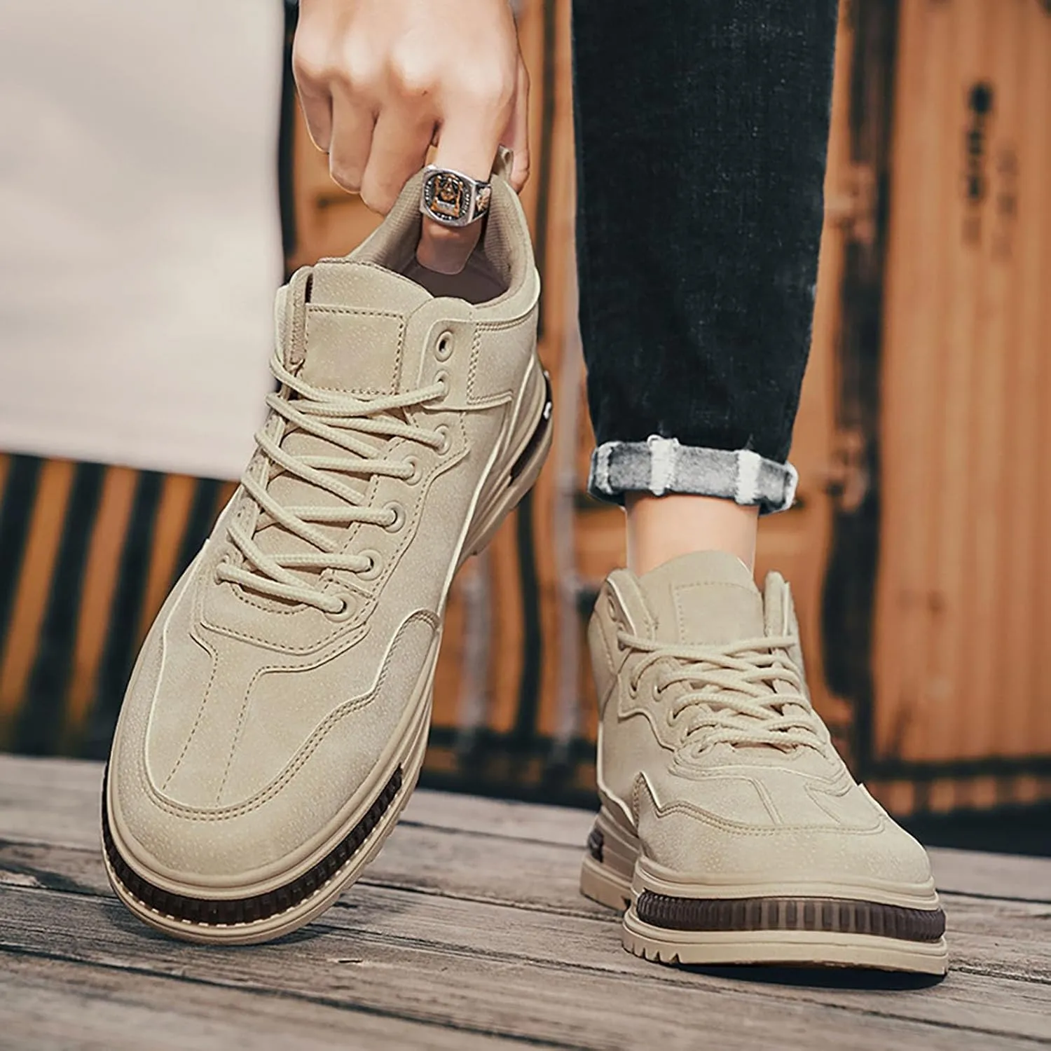 Sneakers for Men Wide Width Flat Shoes for Women Men's Casual Slip-on Loafers Round Toe Slip On Casual Womens Loafers Dress Sneakers Men Wide Width