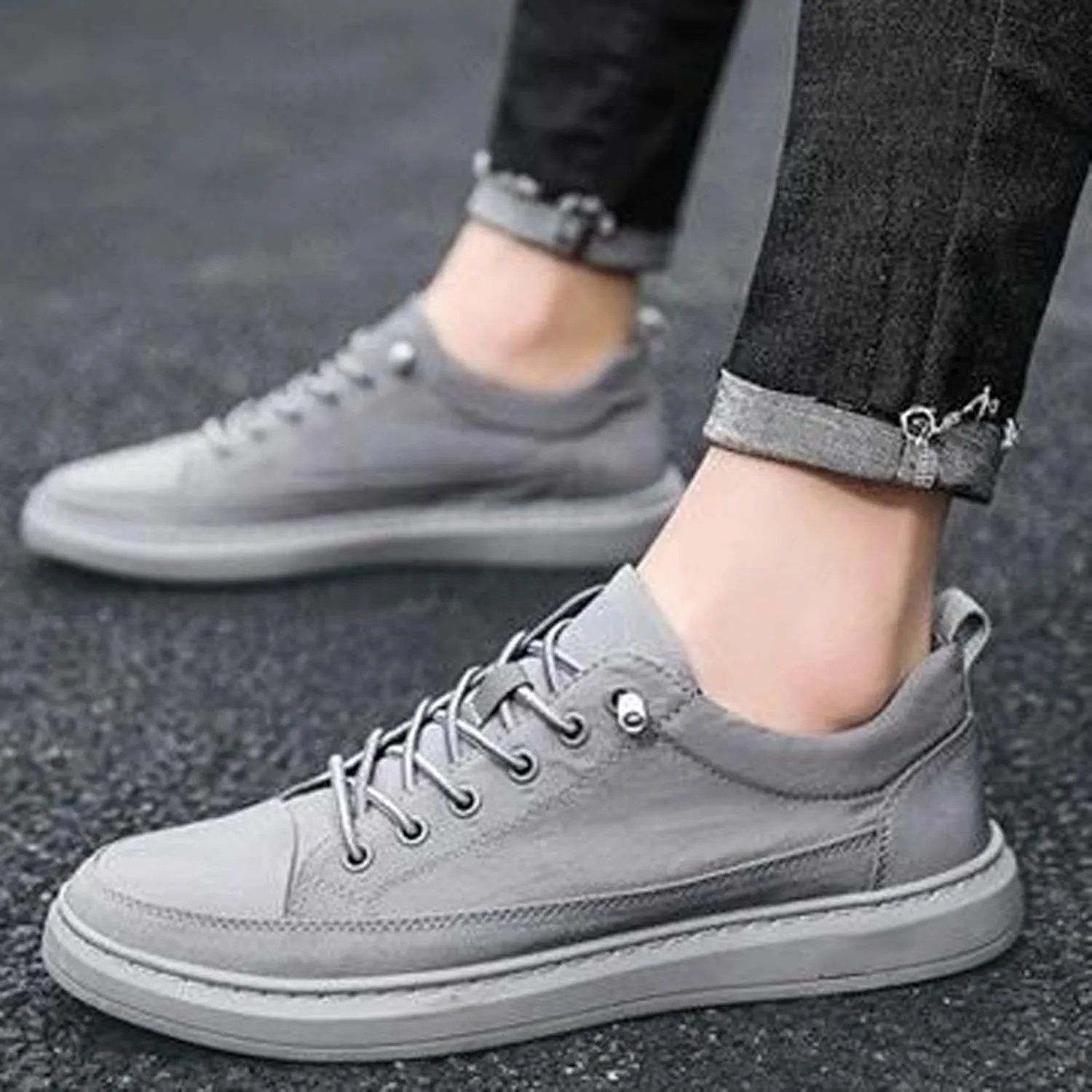 Sneakers for Men Wide Width Flat Shoes for Women Men's Casual Slip-on Loafers Round Toe Slip On Casual Womens Loafers Dress Sneakers Men Wide Width