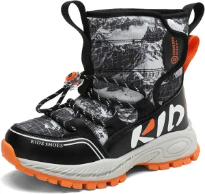 Snow Boots for Boy Girls Winter Boots Insulated Faux Fur Hiking Boots Fuzzy Zip up Warm Lined Short Boot Cold Weather