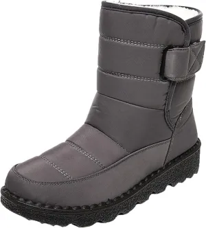 Snow Boots for Women Waterproof Mid Calf Boots for Women Girls Snow Winter Short Boots For Women Outdoor Warm Booties