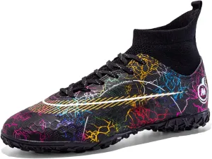 Soccer Cleats for Kids Turf Soccer Shoes Indoor Boys Girls Football Shoes Youth TF AG Artificial Ground Trainning Athletic Sneakers Outdoor