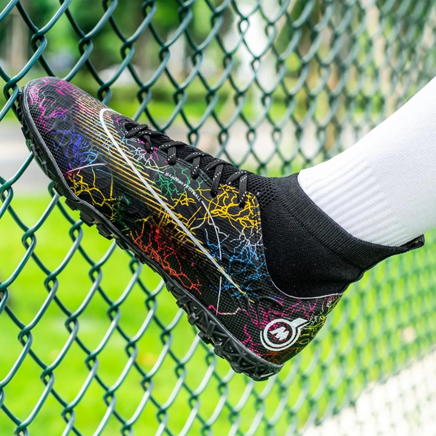 Soccer Cleats for Kids Turf Soccer Shoes Indoor Boys Girls Football Shoes Youth TF AG Artificial Ground Trainning Athletic Sneakers Outdoor