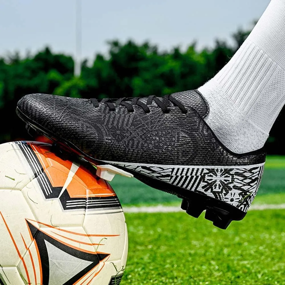 Soccer Cleats for Men Women High Top Football Shoes Boys Girls Indoor Outdoor Training Soccer Sports Shoes