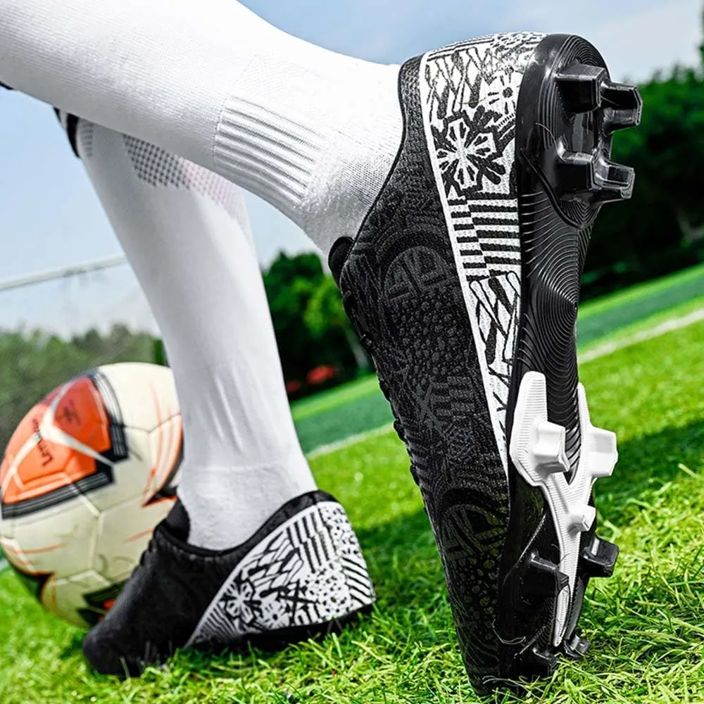 Soccer Cleats for Men Women High Top Football Shoes Boys Girls Indoor Outdoor Training Soccer Sports Shoes