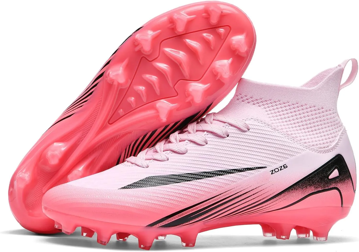 Soccer Cleats for Mens Womens Turf Soccer Shoes Indoor Unisex Football Boots AG FG TF Wide Training Sneaker Outdoor