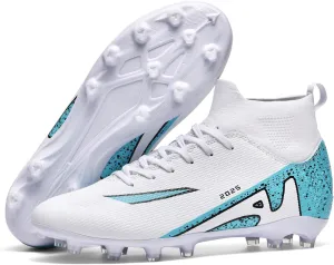 Soccer Cleats for Womens Mens Outdoor Unisex Turf Shoes Youth Rugby Shoes Adult AG FG TF Football Boots Wide Training Sneaker