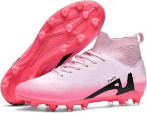 Soccer Cleats for Womens Mens Outdoor Unisex Turf Shoes Youth Rugby Shoes Adult AG FG TF Football Boots Wide Training Sneaker