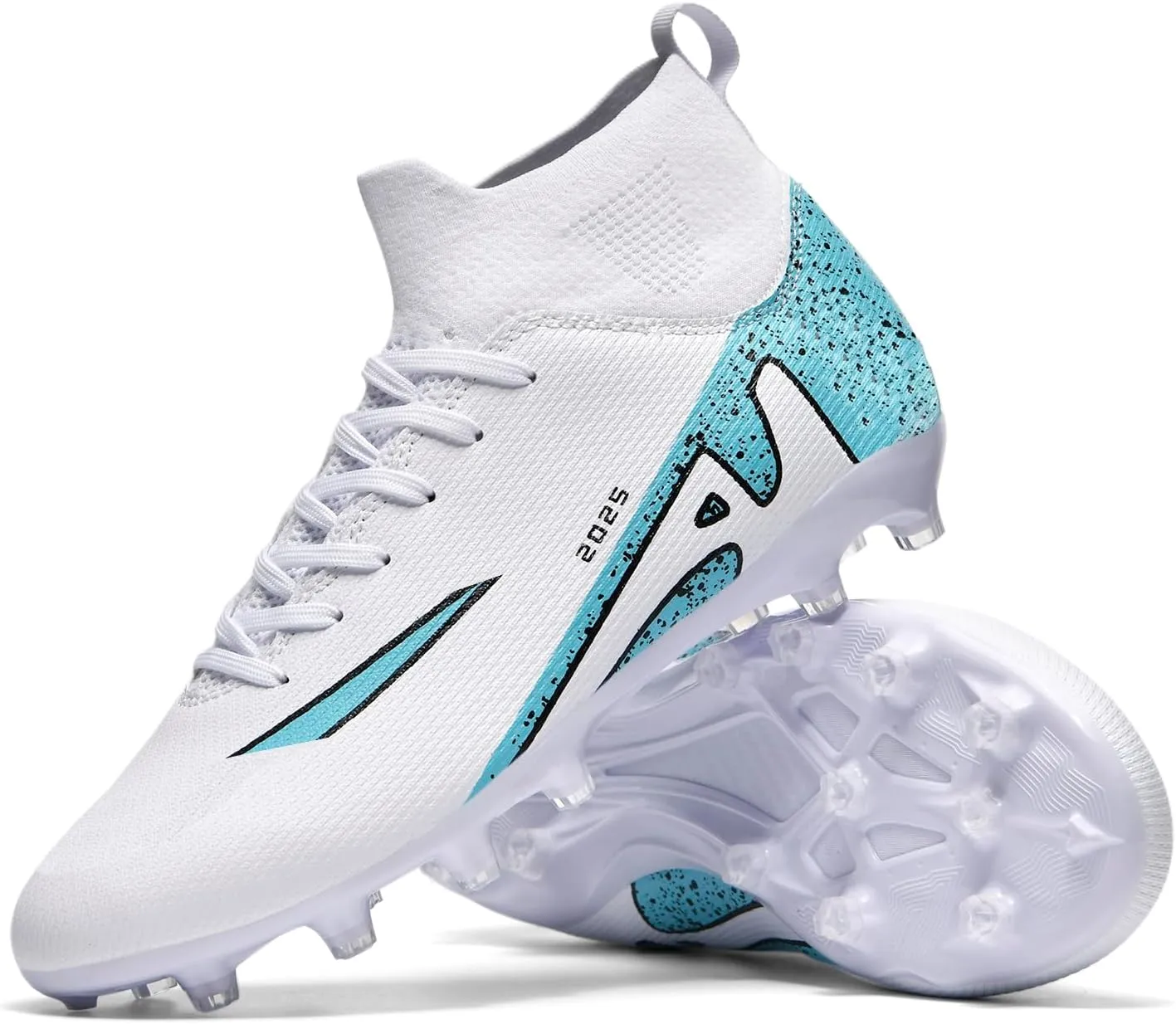 Soccer Cleats for Womens Mens Outdoor Unisex Turf Shoes Youth Rugby Shoes Adult AG FG TF Football Boots Wide Training Sneaker