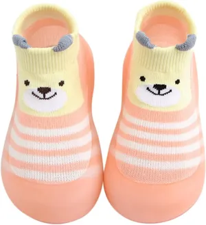 Sock Shoes for Kids Duck Boots Toddler Slip On Sneakers Lightweight Non-Slip Rubber Sole Baby First Walking Shoes